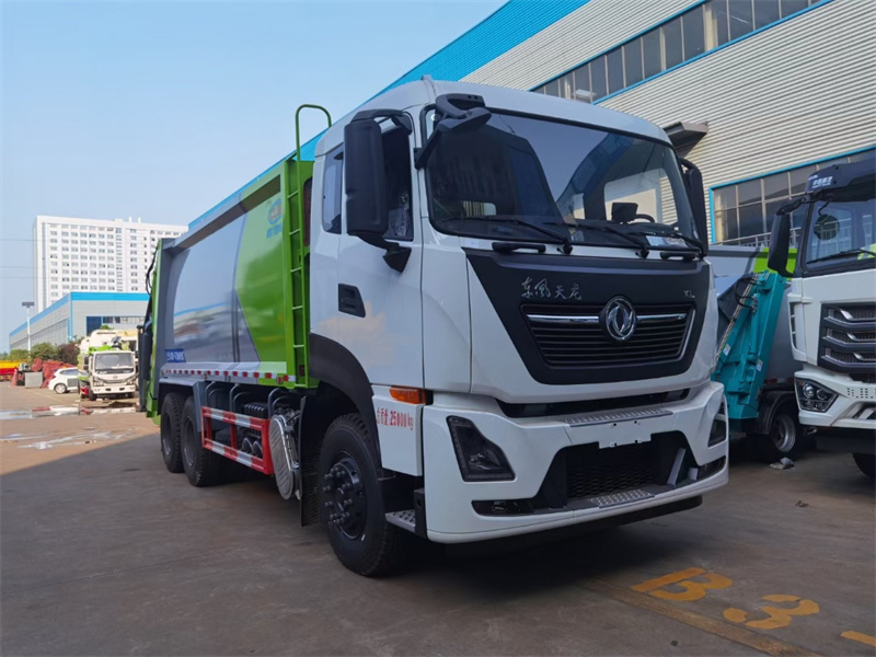 國六18立方東風天龍后雙橋 壓縮垃圾車